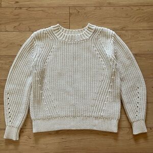 The texture cotton crew sweater
